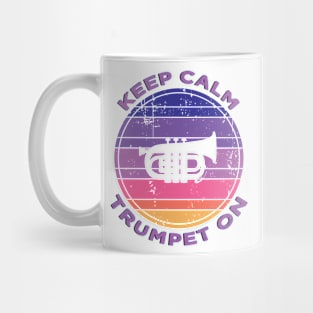 Melodic Serenity: Keep Calm and Trumpet On Mug